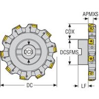 セコ・ツールズ・ジャパン セコ フライス サイドカッタ335.18/25 カッター R335.25-160.2632.40-10L 1個（直送品）