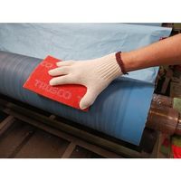 トラスコ中山 TRUSCO エコノミー不織布研磨パッド 10枚入 #1500相当 橙色 TEFP-1500 1パック(10枚)（直送品）