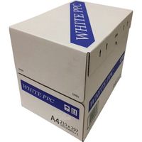 日本紙通商 コピー用紙 WHITE PPC A4 (1箱=2500枚) PPCA4 1セット(12500枚:2500枚×5箱)（直送品）
