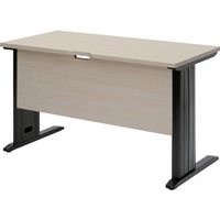 トラスコ中山 TRUSCO 平机 ホワイトナチュラル天板X黒脚 W1200xD600XH700 TSLD1260NAA-BK 1台（直送品）