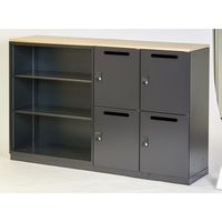 トラスコ中山 TRUSCO ユニット型壁面書庫 木天板 UTW-WNA 1個 699-8316（直送品）