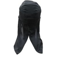 カヴァーワーク 接触冷感キャップ タレ付 ブラック FT-5807-BK 1セット(3枚)（直送品）