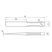 オーエッチ工業 金矢 180mm YA-180 1セット(10本)（直送品）