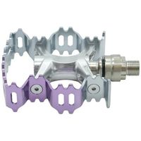 ペダル Aurora(オーロラ) Ezy Superior パープル/シルバー AuroraEzySuperiorパープルシルバー 1ペア（直送品）