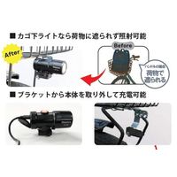 山田電器工業 YBー140 スマートランプ (カゴ下用) 黒(ーK) 1個（直送品）