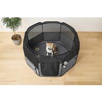 アイリスオーヤマ 折りたたみファブリックサークル Lサイズ POTSー1300B グレー POTS-1300B-H 1台（直送品）