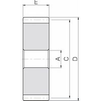 小原歯車工業 平歯車 平歯車(焼入プラス) SSAーH SSA4ー25H 1個（直送品）