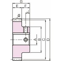 小原歯車工業 CPラック&ピニオン CP歯研平歯車 KSCPG [Jシリーズ] KSCPG10ー30J45 1個（直送品）