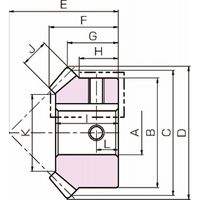 小原歯車工業 マイタ MM [Jシリーズ] MM5ー30J45 1個（直送品）