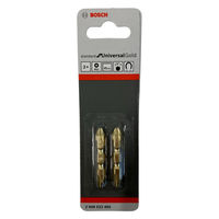 BOSCH 両頭ビットゴールド45mm2本入り 2608522465 1セット(1パック×5)（直送品）