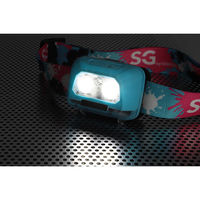 ジェントス SG 多機能防水乾電池式ヘッドライト SGHL-02D 1台（直送品）