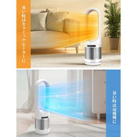 ケイ・エス・ケイ タワーファン・セラミックヒーター046(グレー) UML-046JR 1台（直送品）