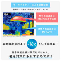 ZENTENKOU 折 55cm ダルグリーン S355-1127MC1-B7 1本 全天候型 晴雨兼用 日傘 ウォーターフロント