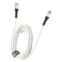 USB Type-C & Lightningケーブル（2m） アイボリー 1セット（1個×6） LAKOLE/ラコレ