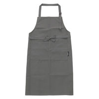 帆布ワークエプロン ブラック 1セット（1枚×6） LAKOLE/ラコレ