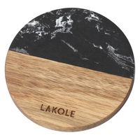 バイカラーコースター ブラック 1セット（1個×6） LAKOLE/ラコレ