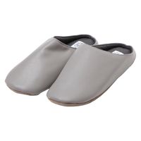 フェイクレザースリッパ グレー 1セット（1足×6） LAKOLE/ラコレ