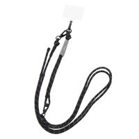 2WAYマルチスマホストラップ ブラック 1セット（1個×6） LAKOLE/ラコレ