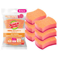 スリーエム（3M）スコッチ・ブライト 両面使い分けスポンジ ネット＆ソフト 抗菌 食器 キッチン DSSー02Kー6P（6個入）