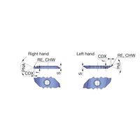 タンガロイ JXTG12FR/Lー60 JXTG12FR-60A-005:SH7025 1セット(5個)（直送品）