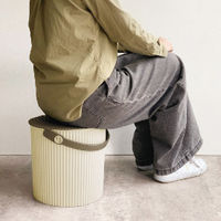 八幡化成 【包装無し】車載用座れる防災バケツ17点セット(アイボリー) 248309 1個（直送品）