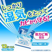 ドライ&ドライUP 除湿剤 シートタイプ 引き出し・衣装ケース用  1セット(36シート：1個12シート入×3個)白元アース