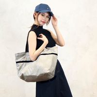 センバドー 前かごフィット拡張エコバッグ ランダムドット BK 651-2164 1個（直送品）