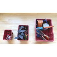 ベストコ 収納 コンテナストレージ L ワインレッド MA-3068 スタックスタック 4975970255834 1個（直送品）