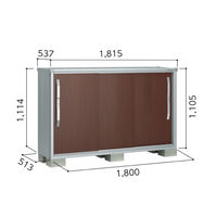 淀川製鋼所 ヨド物置 エスモESF-1805YTW ティントホワイト　1台（直送品）