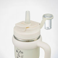 STSTB6 ハンドル付2WAYストローステンレスタンブラー 570ml PEANUTS バッジ 722196-STSTB6 1個（直送品）