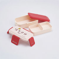 スケーター PFLW4 食洗機対応2段ふわっと弁当箱 【SNOOPY リボン】 724251-PFLW4 1個（直送品）