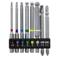 高儀 EM 六角軸ボールポイントビットセット8本組 1154010 1箱(8種セット)（直送品）