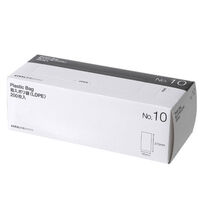 【ポリ袋】アスクル 箱入り規格袋　LDPE 0.02mm厚　10号　透明　1箱(200枚入) オリジナル（わけあり品）