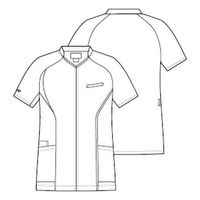 トンボ 前開きスクラブ ピーコックグリーン BLL CY832-46-BLL 1枚（直送品）