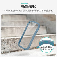 iPhone 17e/iPhone 16e 耐傷・耐衝撃ハイブリッドケース 「ViAMO freely」 ナイトブラック（直送品）