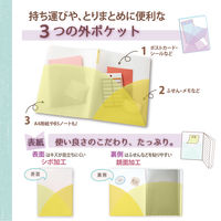 プラス PASTYクリアファイルA440ポケットレモンイエロー 98416 1袋（直送品）