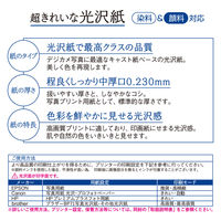 プラス 超きれいな光沢紙 L判 46082 1袋（直送品）