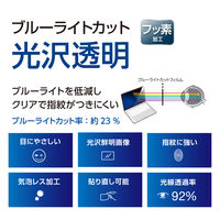 ナカバヤシ MacBook Neo用 液晶保護フィルム ブルーライトカット 光沢透明 SF-MBN1301FLKBC 1個