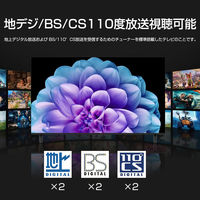 WIS QLED4K GoogleTV搭載3W2Tチューナー内蔵スマートテレビ 55GTV 1台（直送品）