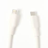 マグネットケーブルUSB TypeーC / Lightning 1m アイボリー LAKOLE/ラコレ