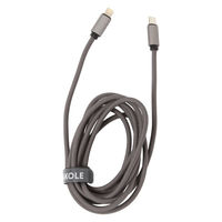 PDケーブル TypeーC & Lightning 2m チャコール 1セット（1本×6） LAKOLE/ラコレ