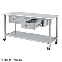 アズワン 作業台(引出し付)片面式 900×600×800mm 7-7971-09 1台（直送品）