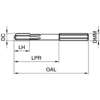 グーリングジャパン GUHRING 高速加工用リーマ レギュラnanoAコート 14.5mm 1686 14.500 1本 698-9777（直送品）