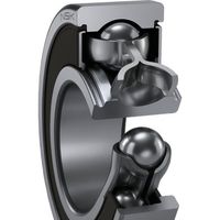 日本精工 NSK 深溝玉軸受 非接触ゴムシール型 内径15mm 6902VV 1個 718-6599（直送品）
