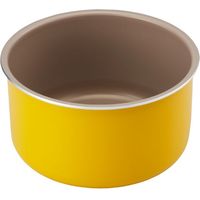 ベストコ フライパン IH対応 鍋 5点セット ハイパープレミアムコート ハンドル付き イエロー ND-3102（直送品）