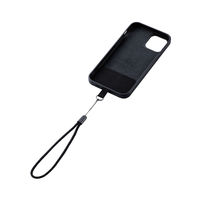スマホアクセサリ 外付ストラップホール ハンドストラップ ブラック P-STHHANBK エレコム 1個