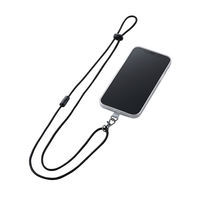 スマホアクセサリ 外付ストラップホール ネックストラップ クリア P-STHNECCR エレコム 1個（直送品）