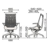 【設置込】ITOKI イトーキ アクト2 固定肘 KJ425SAHZND4D4 パーシモオレンジ 1脚（直送品）