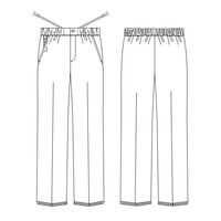 ナガイレーベン 男女兼用パンツ ホワイト SS AW-5213 1枚（直送品）