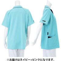 ナガイレーベン 男女兼用ハイブリッドメディウェア ネイビー+ピンク M AY-4232 1枚（直送品）